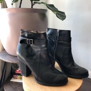 Frye Buckle Ankle Boots